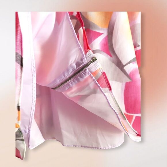 Madison Colorful Lined Skirt - Picture 2 of 3